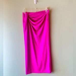 Zara Midi Pink Skirt Size S NWOT